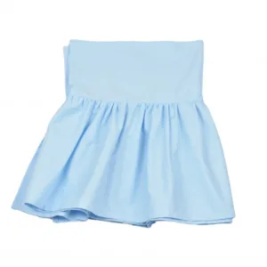 Volanas patut 120x60 cm din bumbac bleu