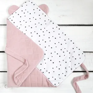 Wrap cu urechi Babyhorn pentru nou nascut Royal Baby Pink Sleepee