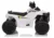 ATV Quad electric pentru copii 35W XH116 LeanToys 5702 alb-negru 6V cu amortizoare, greutate maxima admisa 20 kg