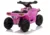 ATV Quad electric pentru copii 35W XH116 LeanToys 5706 roz-negru 6V cu amortizoare, greutate maxima admisa 20 kg