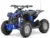 ATV electric Kinder Eco Wolf , motor 1060W 36V pozitionat pe punte si cui remorcare,  culoare albastra