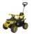 ATV electric cu maner 4 in 1, Kinderauto Hercules, pentru copii 1-3 ani, 35W 6V, telecomanda, premium, galben