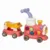 Antemergator Magic Train Free2Move Pink 5 in 1 cu diverse activitati de joaca, panou educational, efecte sonore si luminoase