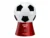 Aparat de facut popcorn cu aer cald, 1200 W, 270 ml, design fotbal, roualb Beper