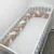 Aparatoare laterala pat bumper Deseda impletita 180 cm mix stelute bej