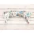 Aparatoare pentru patut MimiNu, din bumbac, 180×30 cm, cu panglici, Design, Zoo in train
