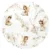 Aparatoare pentru patut MimiNu din bumbac 180×30 cm cu panglici Fairy