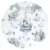 Aparatoare pentru patut Qmini, tip rulou, cu husa detasabila, lungime 180 cm, din bumbac, Elephants on Rainbow Blue