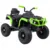 Atv electric pentru copii Air BDM0906 102x65x73 cm negruverde 90W cu suspensii, lumini, sunete, panou audio si scaun piele