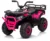 Atv electric pentru copii Nichiduta Desert XRobust Speed Rose Red cu 2 motoare,telecomanda,acumulator 12V 4.5Ah,roti rezistente,suport picioare,manere ergonomice,efecte sonore,faruri cu lumini LED,pornire la buton