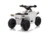 Atv electric pentru copii Nichiduta Racer X White 35W cu sunete pornire si muzica, suport picioare lat si roti rezistente