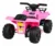 Atv electric pentru copii Storm Pink, constructie robusta cu motor de 25W, baterie fiabila de 6V4.5Ah, lumini frontale LED, cu panou audio, melodii preincarcate si port USB