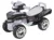 Atv pentru copii fara pedale Toyz Mini Raptor Gri cu melodii, lumini si spatiu de depozitare sub scaun, Inaltime scaun 24 cm, de la 18 luni pana la greutatea maxima de 25 kg
