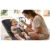 Balansoar 2in1 pentru bebelusi Nukido Baby Bouncer Antracit, de la nastere si pana la 9kg, Pliabil, Centura de siguranta, Spatar reglabil, Husa detasabila si jucarii