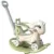 Balansoar 3 in 1 Nichiduta Garden Light Green transformabil in vehicul fara pedale cu maner parental, Roti EVA, Centuri de siguranta, jucarie muzicala, spatar si bara de siguranta detasabile