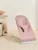 Balansoar BabyBjorn Bliss Dusty Pink din tesatura matlasata cu aspect delicat de petala