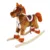 Balansoar calut Little Mom Shadow Brown din plus cu roti, sunete, manere, varsta 3 ani+