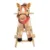 Balansoar din plus cu melodii Novokids Horsee Dulcineea XXL, multifunctional, platforma din lemn masiv, miscare a cozii si gurii calutului, dimensiuni 70x32x59 cm, max 50 kg, model Calut Beige