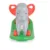 Balansoar elefant 2 in 1 cu roti si platforma detasabila Pilsan Grey