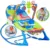 Balansoar multifunctional cu Muzica, Vibratii, bara detasabila cu 3 jucarii suspendate, Scaunel rabatabil in 2 pozitii, Husa detasabila, Blue