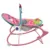 Balansoar multifunctional pliabil cu vibratii, spatar reglabil in 2 trepte si bara de jucarii detasabila, Pink Monkey