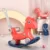 Balansoar pentru copii Nichiduta Garden Rocking Horse Red 3 in 1, transformabil in vehicul fara pedale,maner parental detasabil,roti EVA,spatar si baza detasabile