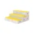 Bancuta modulara pentru gradinita Nichiduta Garden Step Stool Yellow 123 x 122 x 62 cm