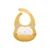 Baveta ajustabila din silicon cu buzunar Sweet Fun mustard
