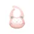 Baveta ajustabila din silicon cu buzunar Sweet Fun pink