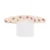 Baveta impermeabila PetiteMars cu maneci lungi 38×42 cm 24 luni+ Beige Strawberies