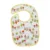 Baveta impermeabila din bumbac cu inchidere velcro  23x20cm Akuku animals yellow
