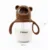 Biberon cu tetina anti-colici, debit variabil, Kidnort Jordbaer Brown, 300 ml, de la 6 luni, echipat cu Pai cu bila gravitationala si maner ergonomic detasabil