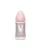 Biberon cu tetina rotunda din silicon cu 3 fluxuri iepuras cu linii roz Hygge Suavinex 270 ml