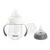 Biberon de invatare 2 in 1 din tritan Beaba 210 ml Mineral Grey