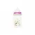 Biberon gat larg Minut Baby cu tetina silicon 150 ml roz