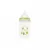Biberon gat larg Minut Baby cu tetina silicon 150 ml verde