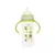 Biberon gat larg cu manere 270 ml cu tetina silicon 3+ Minut Baby verde