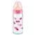 Biberon sticla Nuk control temperatura cu tetina latex 240 ml 0-6 luni
