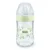 Biberon termic din sticla cu tetina din silicon M Nuk Nature Sense 0-6 luni 240 ml