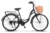 Bicicleta City Carpat C26263A NegruAlb, roti 26 inch, 7 viteze, inaltime utilizator 150-165 cm, greutate suportata 120 kg