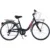 Bicicleta Dino Bikes City Summertime negru 26 inch, de la 11 ani, inaltime de peste 145 cm, frana de mana pe roata fataspate, portbagaj fataspate, transmisie Shimano cu 6 viteze, claxon si cric