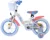 Bicicleta EL Disney Stitch 14 inch, roti gonflabile din cauciuc, roti ajutatoare, cosulet, scaun si ghidon ajustabile