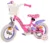 Bicicleta EL Minnie Mouse 12 inch Bow Tie, pentru copii cu varsta cuprinsa intre 3 si 4.5 ani, cu o inaltime intre 92 la 104, frana de mana fata, frana de picior spate, stopuri reflectorizante, roti ajutatoare
