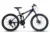 Bicicleta MTB Full-Suspension E-Carpat E2460A NegruGriAlbastru, roti 24 inch, inaltime utilizator 130-150 cm, greutate suportata 100 kg