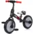 Bicicleta copii 2 in 1 Chipolino Max Bike grey 10 inch, de la 3 ani si greutatea de pana la 25 kg, sezut confortabil, reglabil pe inaltime, pedale si roti ajutatoare detasabile, scaun reglabil de la 32-40 cm