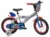 Bicicleta pentru copii Denver Avengers 14 inch, inaltime utilizator 95-115 cm, roti gonflabile, frana de mana pe ambele roti, scaun si ghidon ajustabile, roti ajutatoare, suport si sticla de apa, clopotel