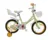 Bicicleta copii Makani Norte Green 16 inch, roti ajutatoare, cosulet frontal, frana de mana pe etrier spate si fata, scaun si ghidon ajustabile, portbagaj pentru papusi, claxon, de la 5 ani