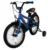 Bicicleta copii Omega Master 16 inch albastru, varsta 4-6 ani, inaltimea 104-122 cm, frana de mana pe ambele roti, scaun si ghidon reglabile pe inaltime, roti ajutatoare detasabile
