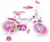 Bicicleta copii Stamp Disney Princess 16 inch, varsta 5-7 ani, inaltime recomandata 104-110 cm, scaun ajustabil, roti ajutatoare, jante si spite din otel, pinion fix, frana de mana fata si frana de picior spate
