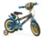Bicicleta copii Toimsa Batman 14 inch, cu roti ajutatoare si sticluta de apa cu suport, scaun si ghidon reglabile pe inaltime, frana de mana pe ambele roti, anvelope cu profil gros